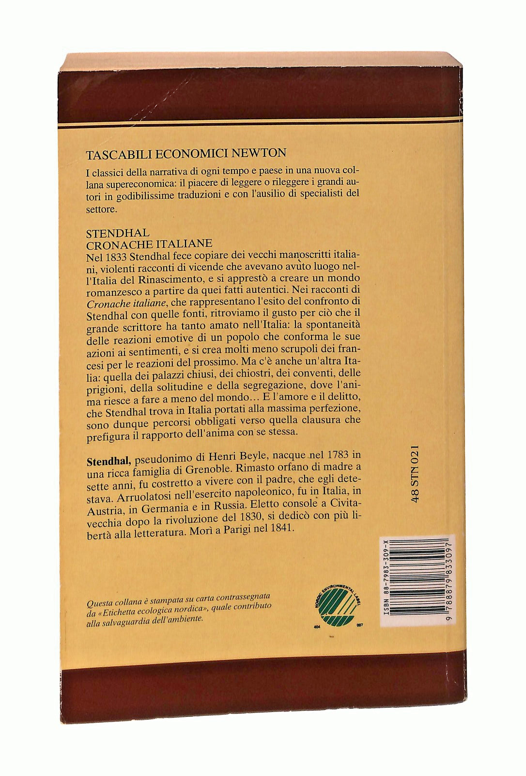 EBOND Cronache Italiane Stendhal Newton Libro LI047140