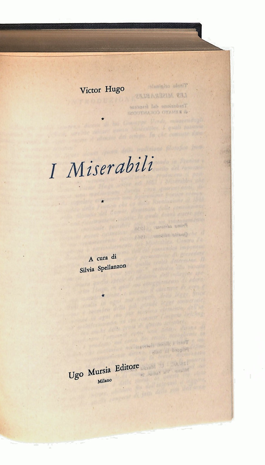 EBOND I Miserabili Victor Hugo Mursia & C 1963 Libro LI047149