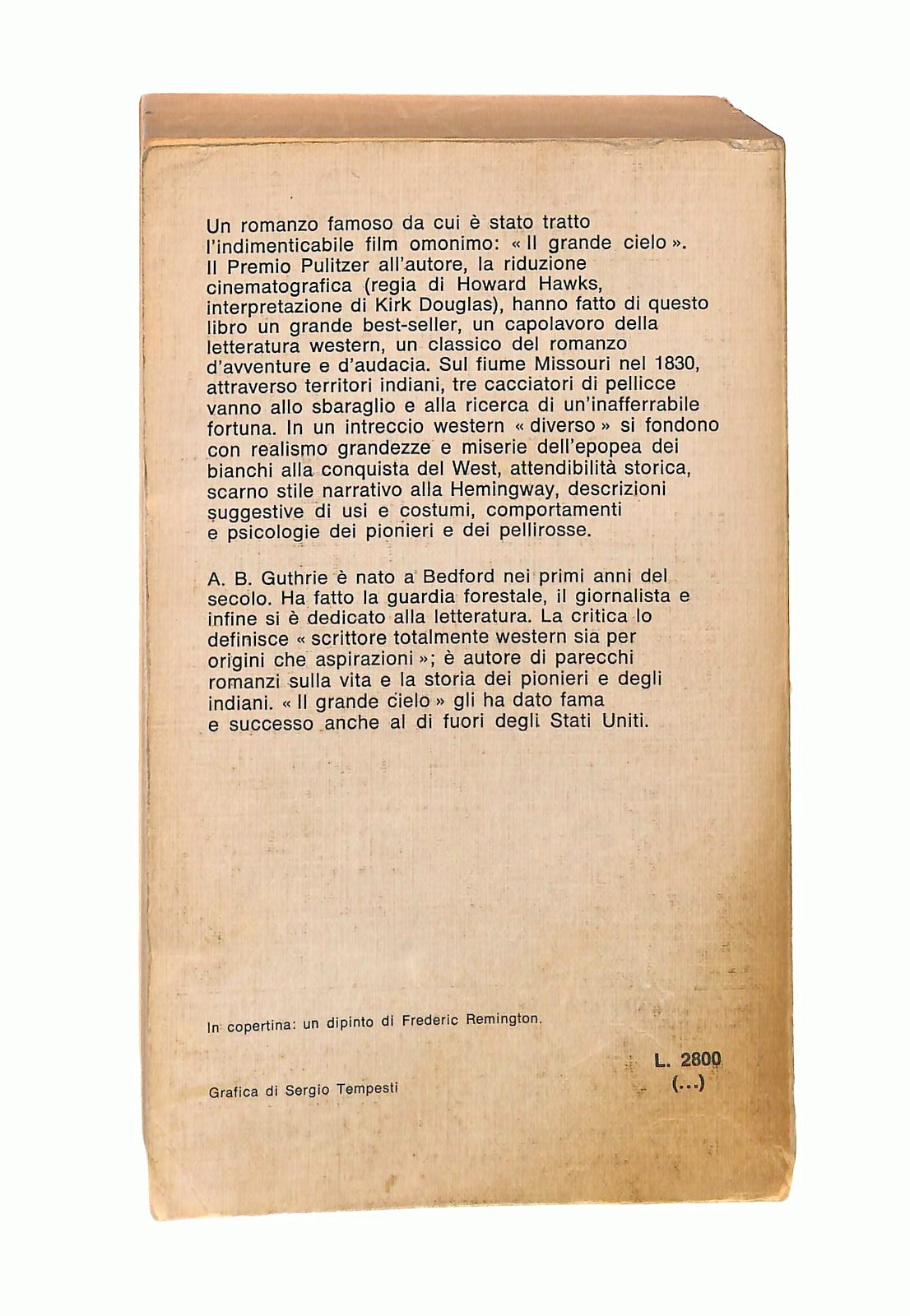 EBOND Il Grande Cielo A B Guthrie Bur Rizzoli 1978 Libro LI047204