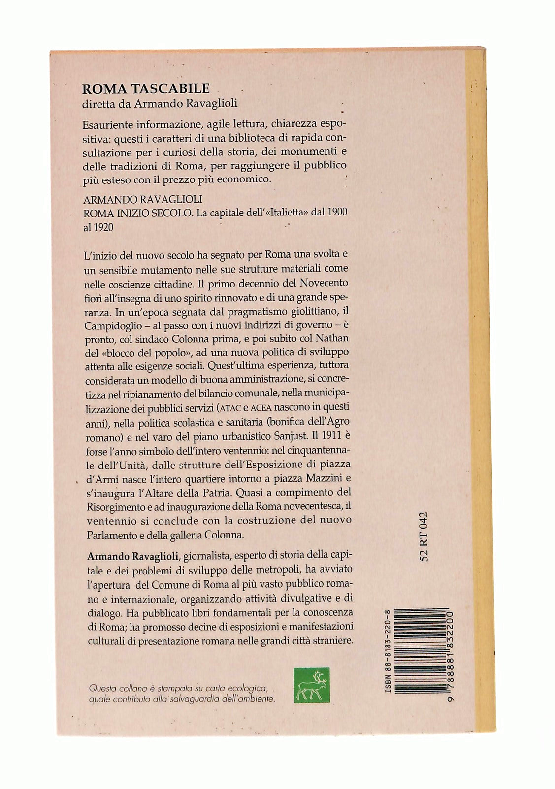 EBOND Roma Inizio Secolo Armando Ravaglioli Newton Libro LI047263