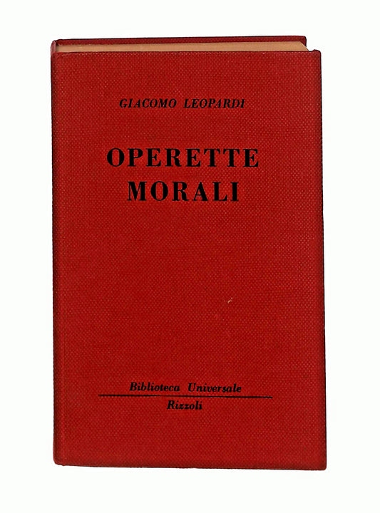 EBOND Operette Morali Giacomo Leopardi Bur 1951 Libro LI047380