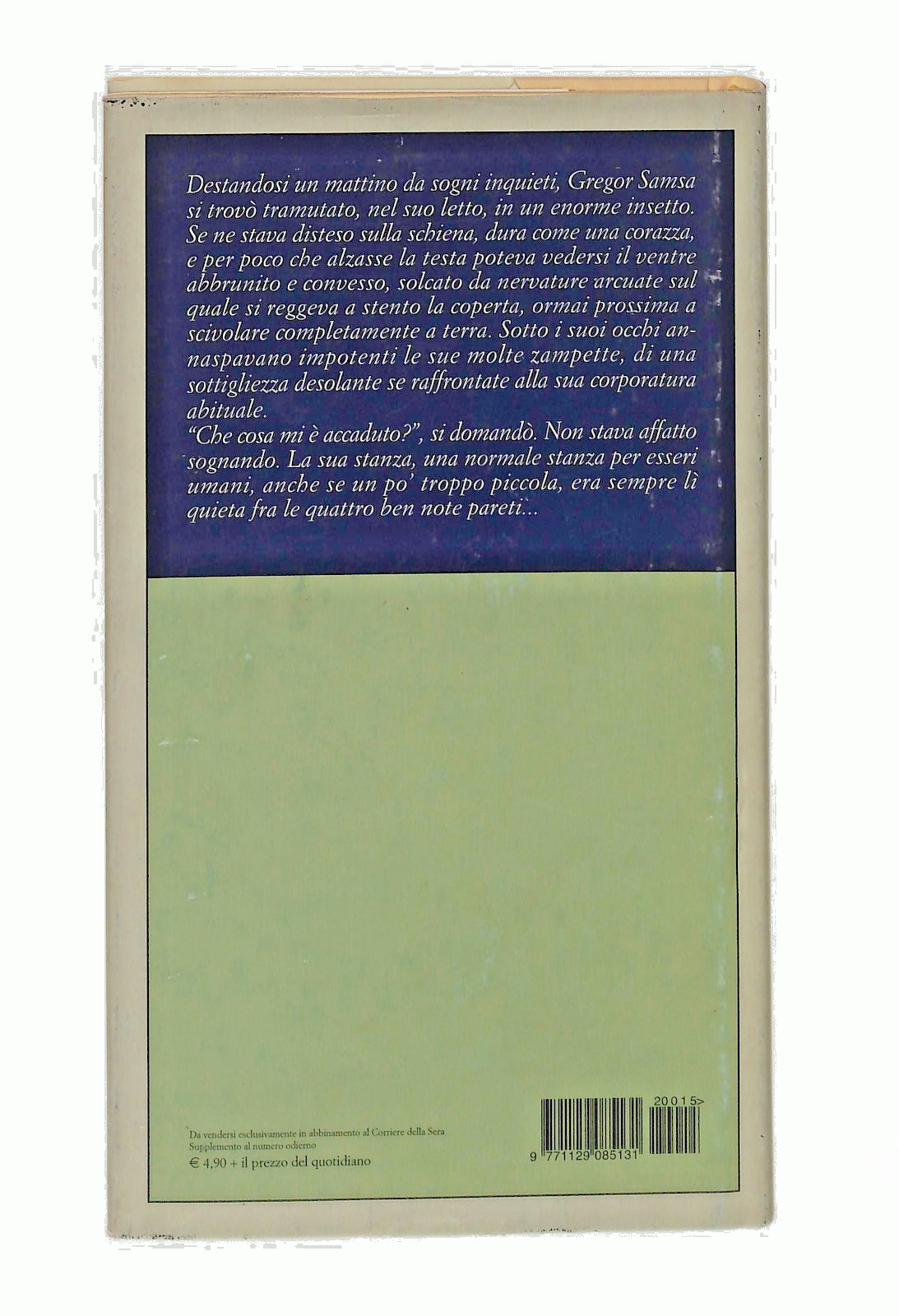 EBOND La Metamorfosi Franz Kafka Corriere Libro LI047386