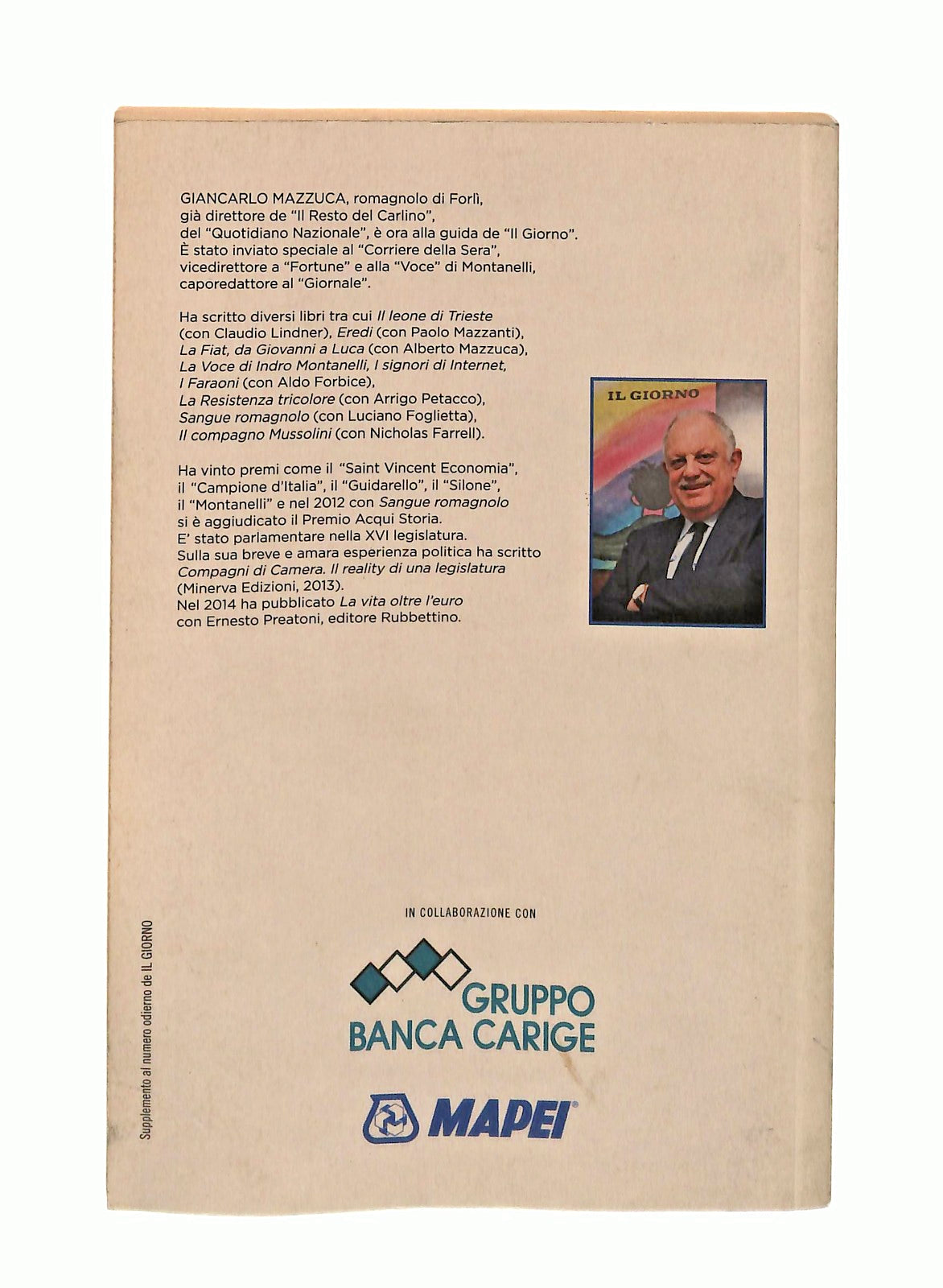 EBOND Un Buongiorno Lungo Un Anno Giancarlo Mazzuca Il Giorno Libro LI047535