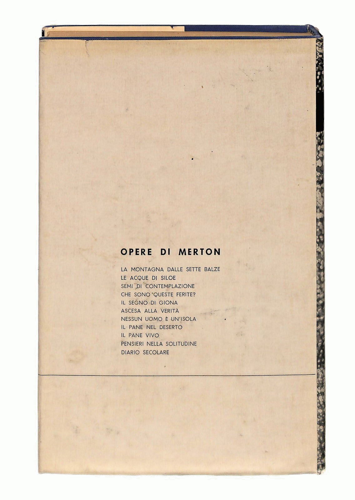 EBOND Diario Secolare Thomas Merton Garzanti 1960 Libro LI047912