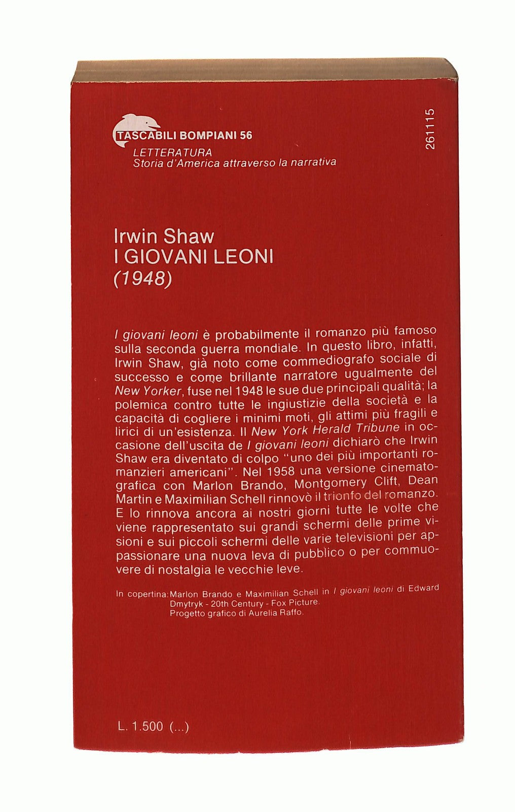 EBOND I Giovani Leoni Irwin Shaw Bompiani 1977 Libro LI047987