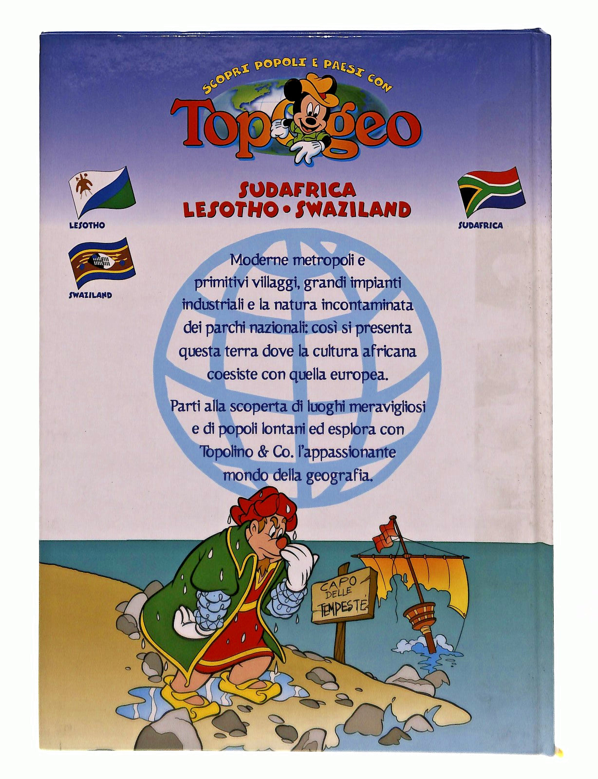 EBOND Topogeo 50 Sudafrica Lesotho Swaziland Disney Deagostini Libro LI048139