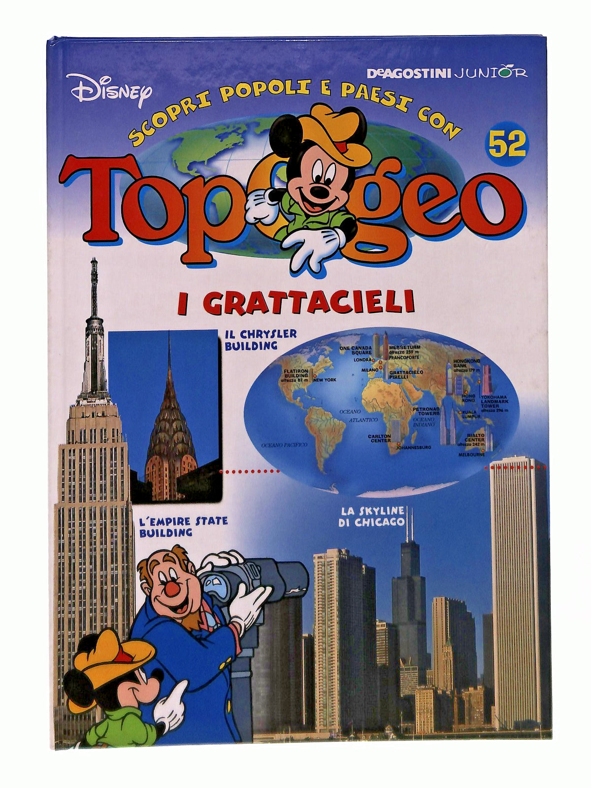 EBOND Topogeo 52 I Grattacieli Disney Deagostini Junior Libro LI048141