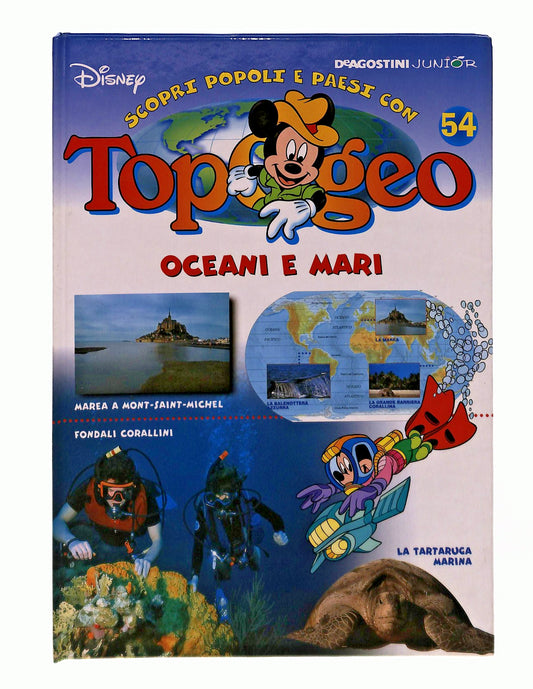 EBOND Topogeo 54 Oceani e Mari Disney Deagostini Junior Libro LI048143