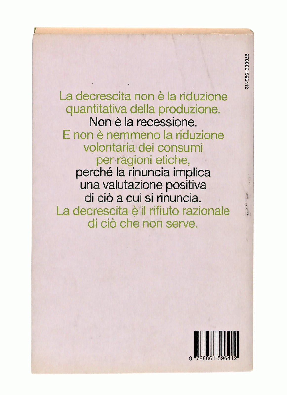 EBOND Meno e Meglio Maurizio Pallante Bruno Mondadori Libro LI048167