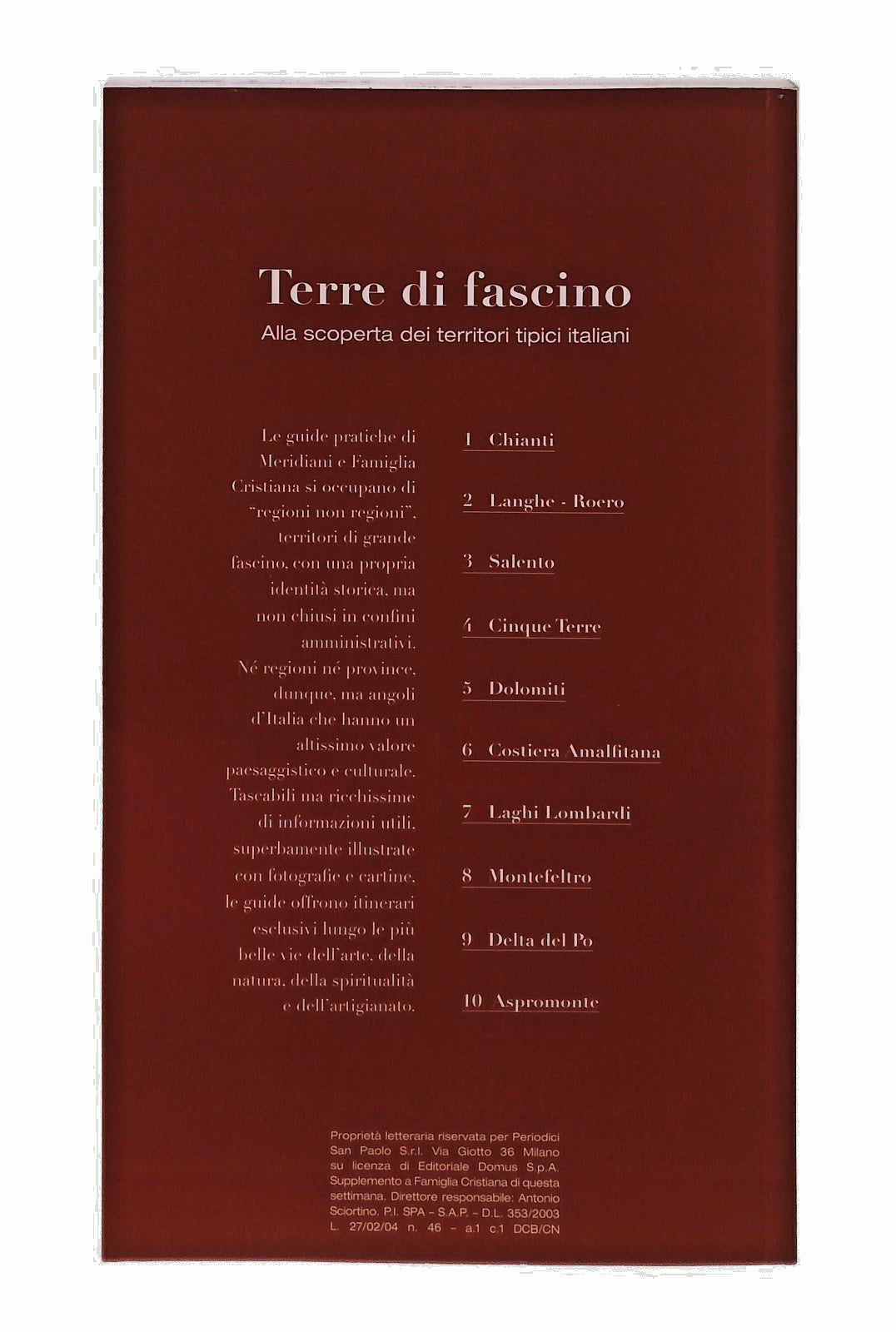 EBOND Langhe Roero Terre Di Fascino Meridiani Famiglia Cristiana Libro LI048225