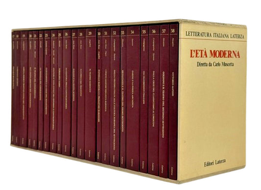 EBOND Letteratura Italiana Laterza Muscetta Da 17 a 38 22 Volumi Libro LI048226