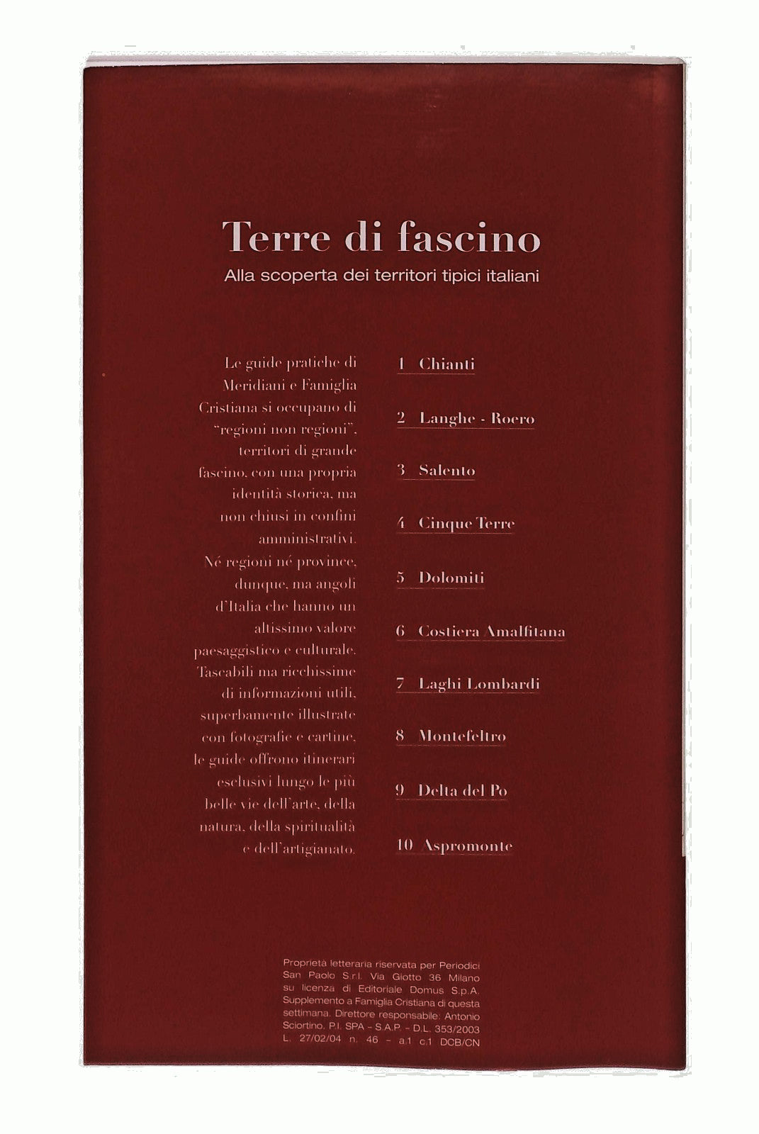 EBOND Salento Terre Di Fascino Meridiani Famiglia Crsitiana Libro LI048259