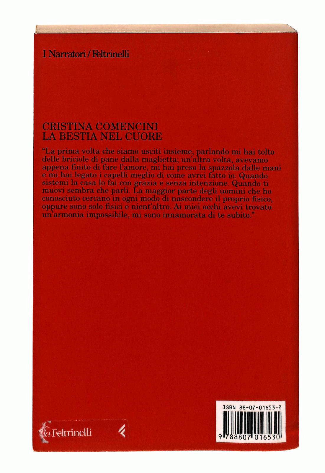 EBOND La Bestia Nel Cuore Cristina Comencini Feltrinelli Libro LI048267