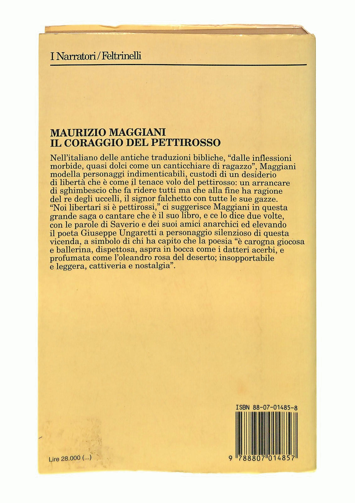 EBOND Il Coraggio Del Pettirosso Maurizio Maggiani Feltrinelli Libro LI048276