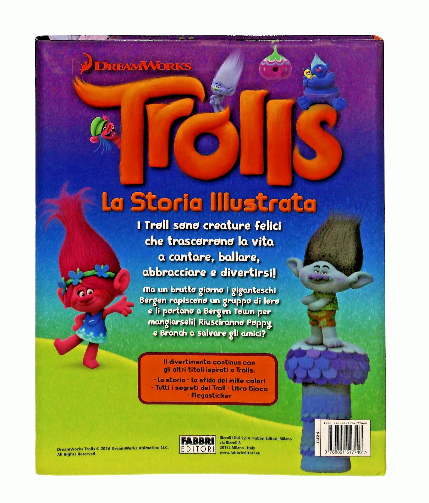 EBOND Trolls La Storia Illustrata Dreamworks Fabbri Libro LI048280