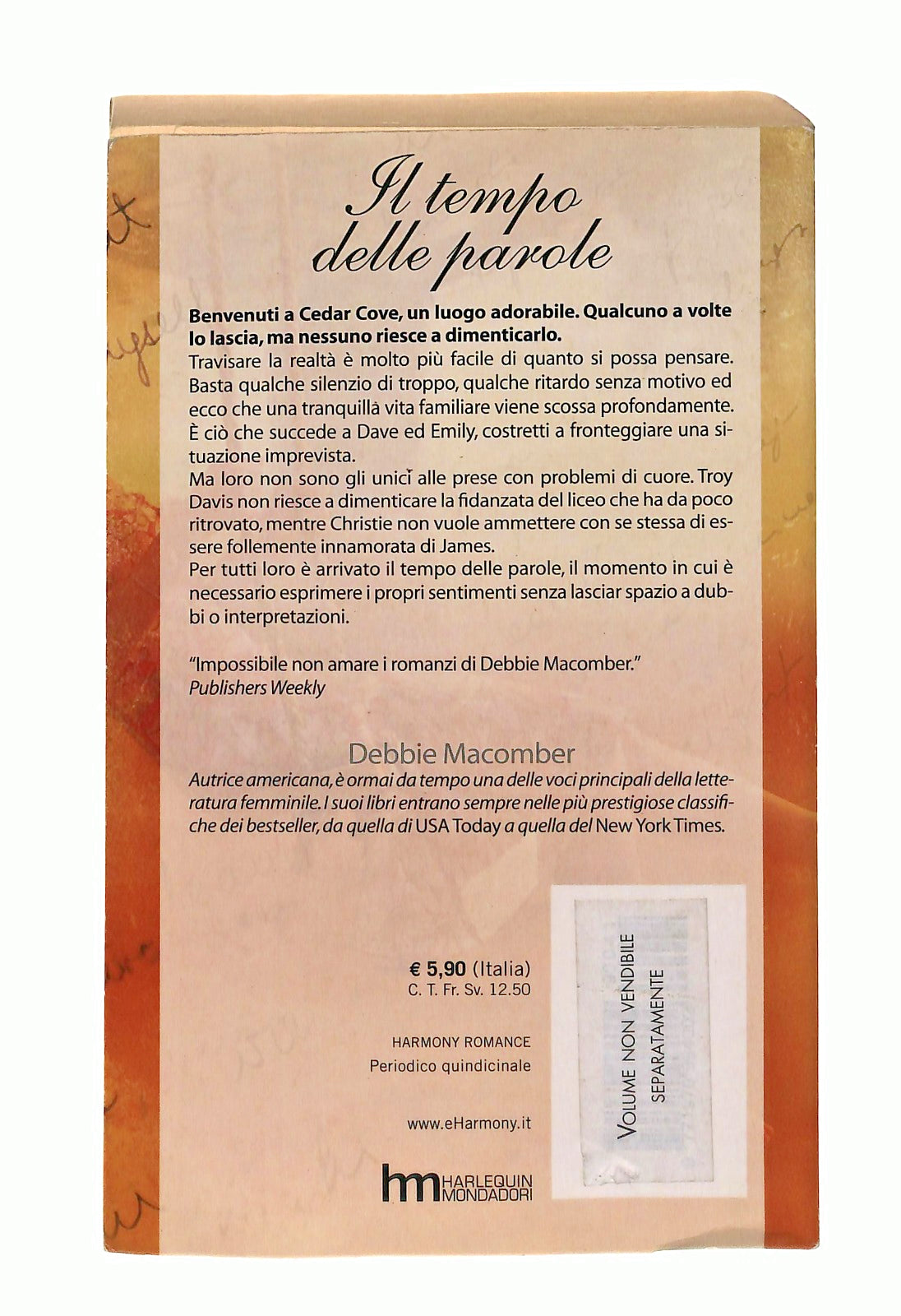 EBOND Il Tempo Delle Parole Debbie Macomber Harmony Libro LI048288