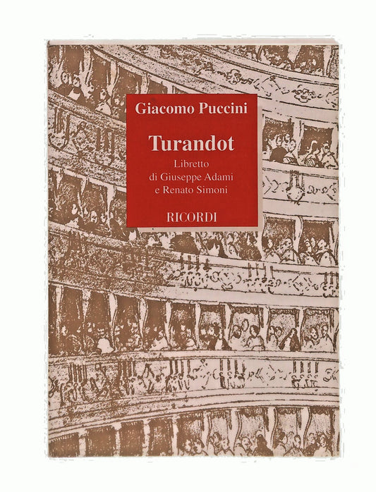 EBOND Turandot Puccini Adami Simoni Ricordi Libretto Libro LI048344