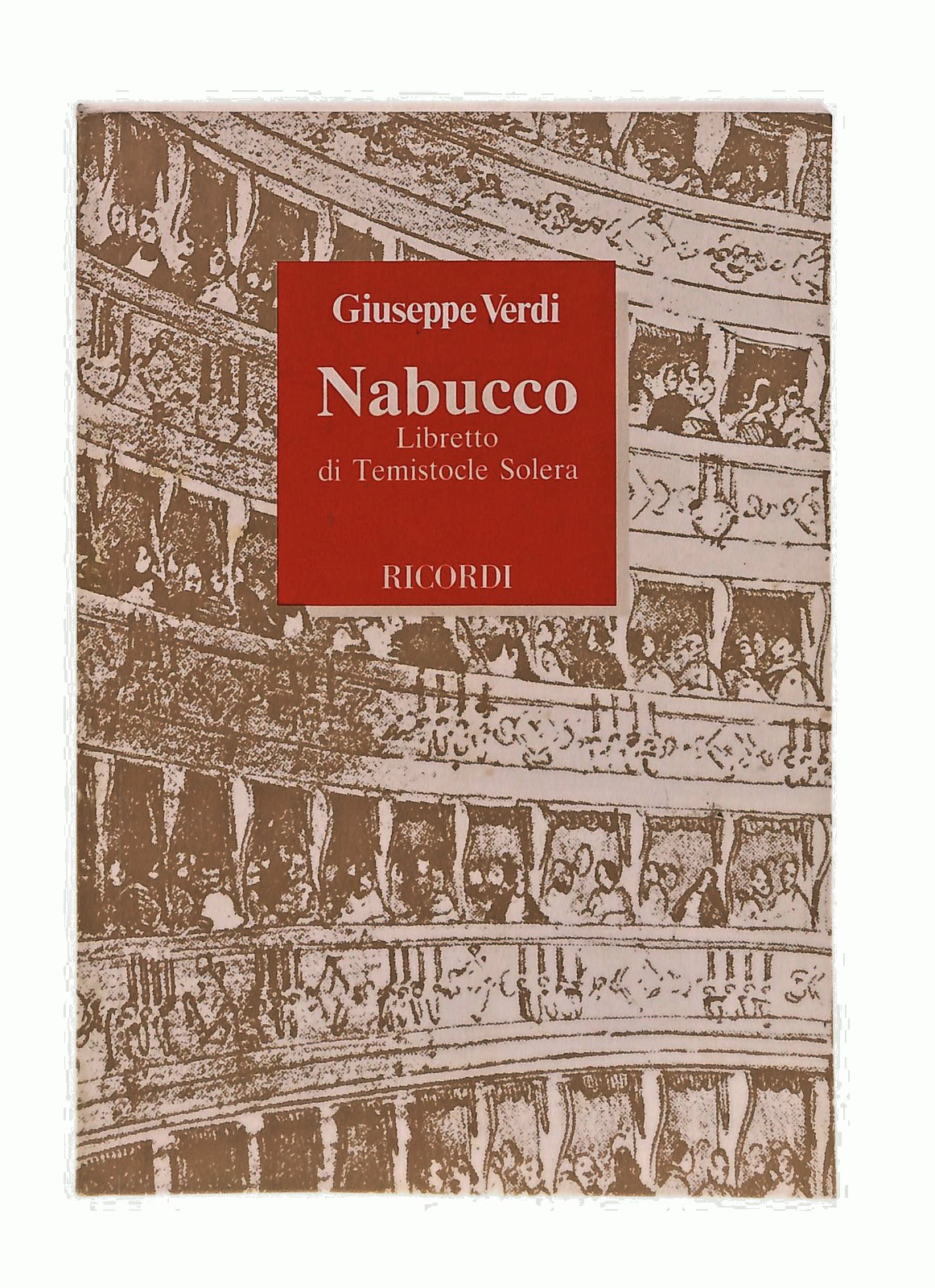 EBOND Nabucco Verdi Solera Ricordi Libretto Libro LI048345