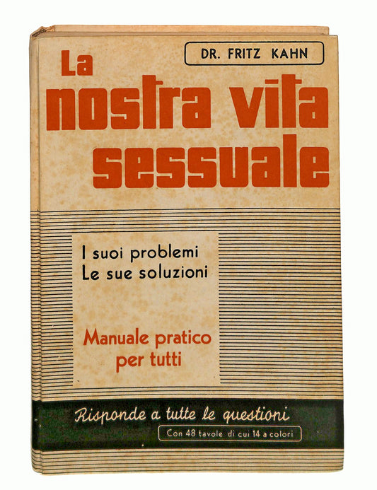 EBOND La Nostra Vita Sessuale Fritz Khan Mediterranea 1950 Libro LI048376