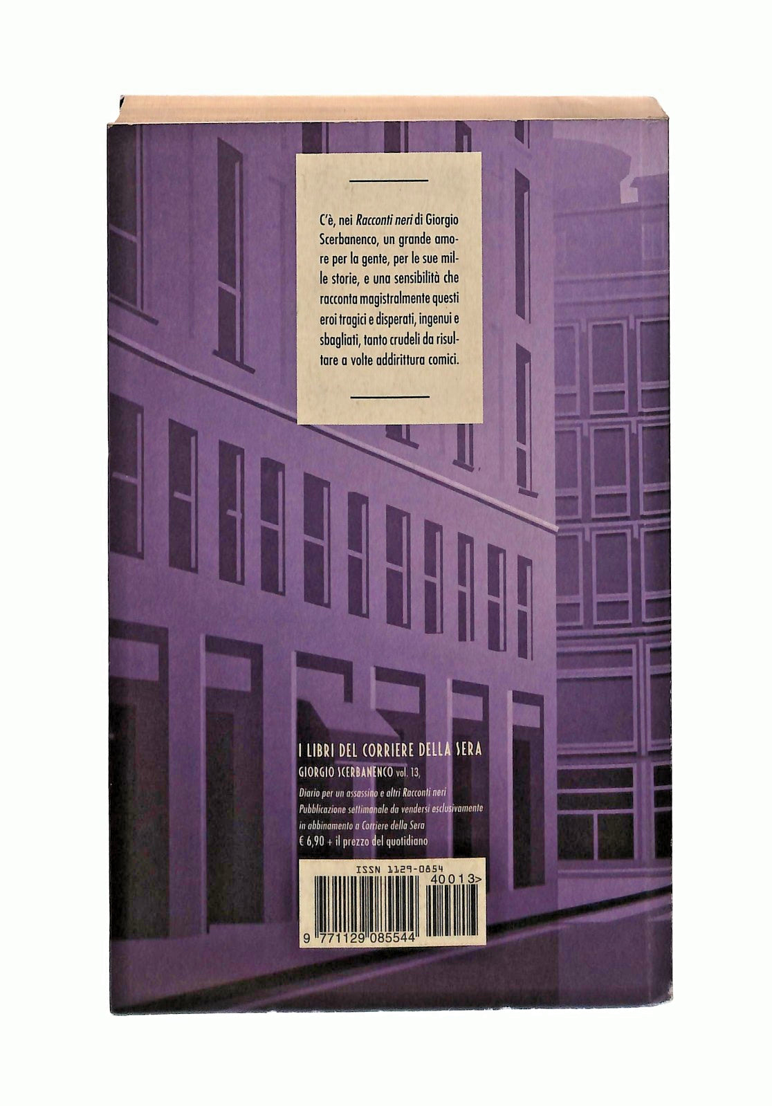 EBOND Diario Per Un Assassino e Altri Racconti Scerbanenco Libro LI048380