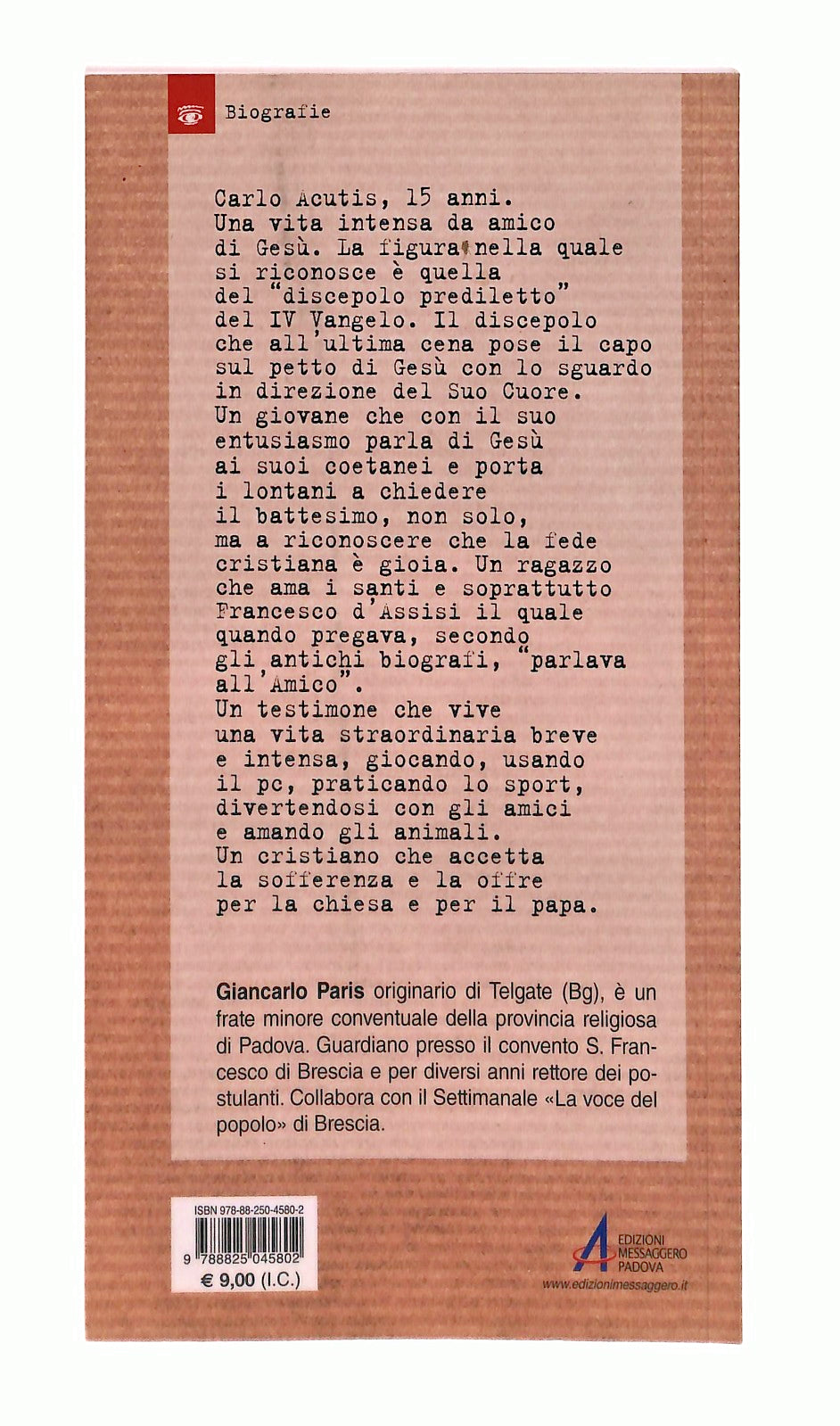 EBOND Carlo Acutis Giancarlo Paris Emp Libro LI048454