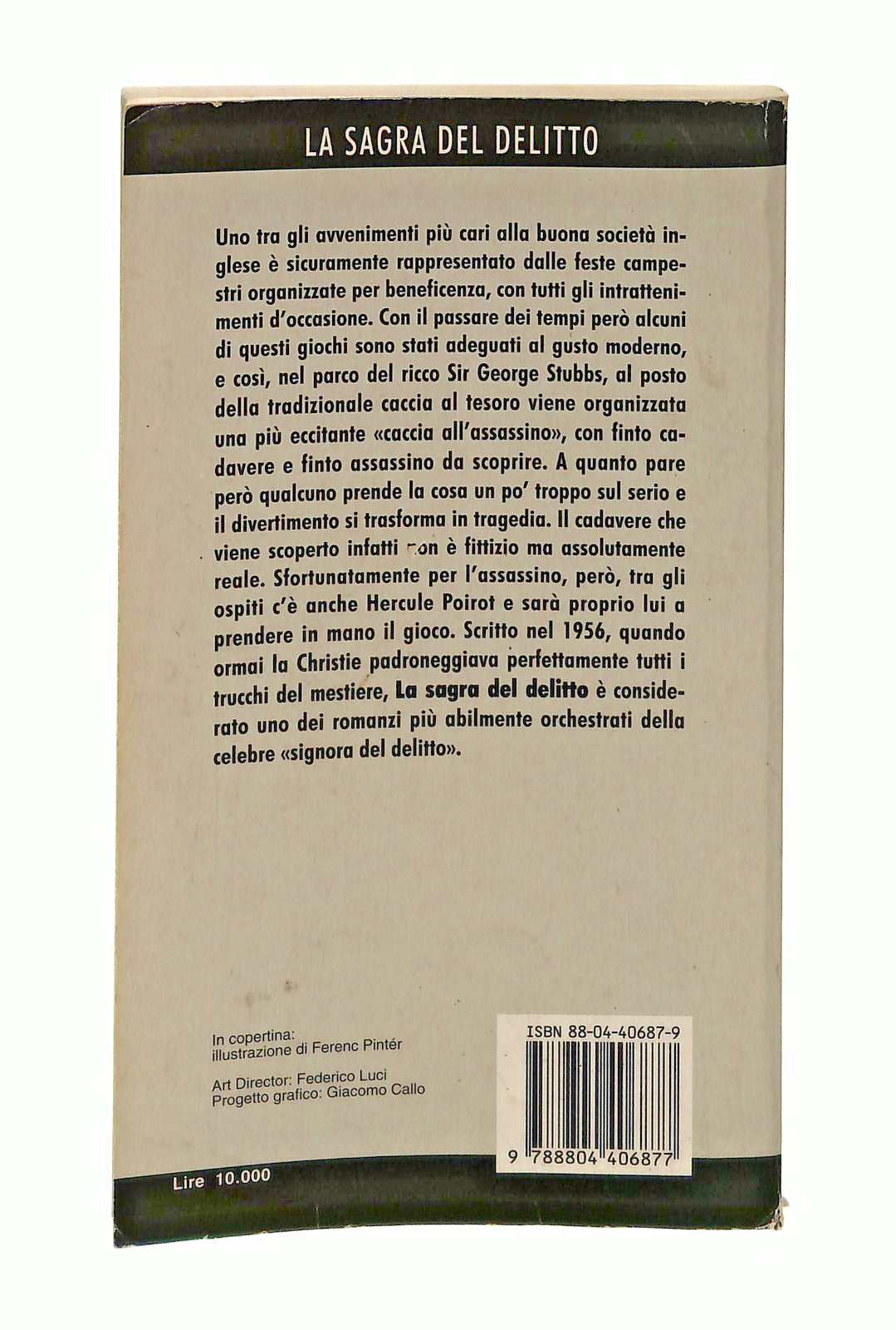 EBOND La Sagra Del Delitto Agatha Christie Mondadori Libro LI048518
