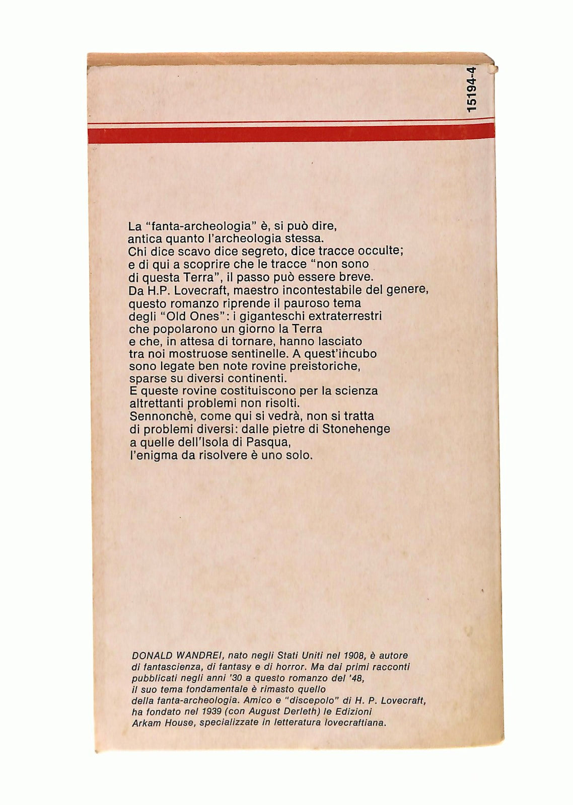 EBOND I Giganti Di Pietra Donald Wandrei Mondadori Urania 1977 Libro LI048529