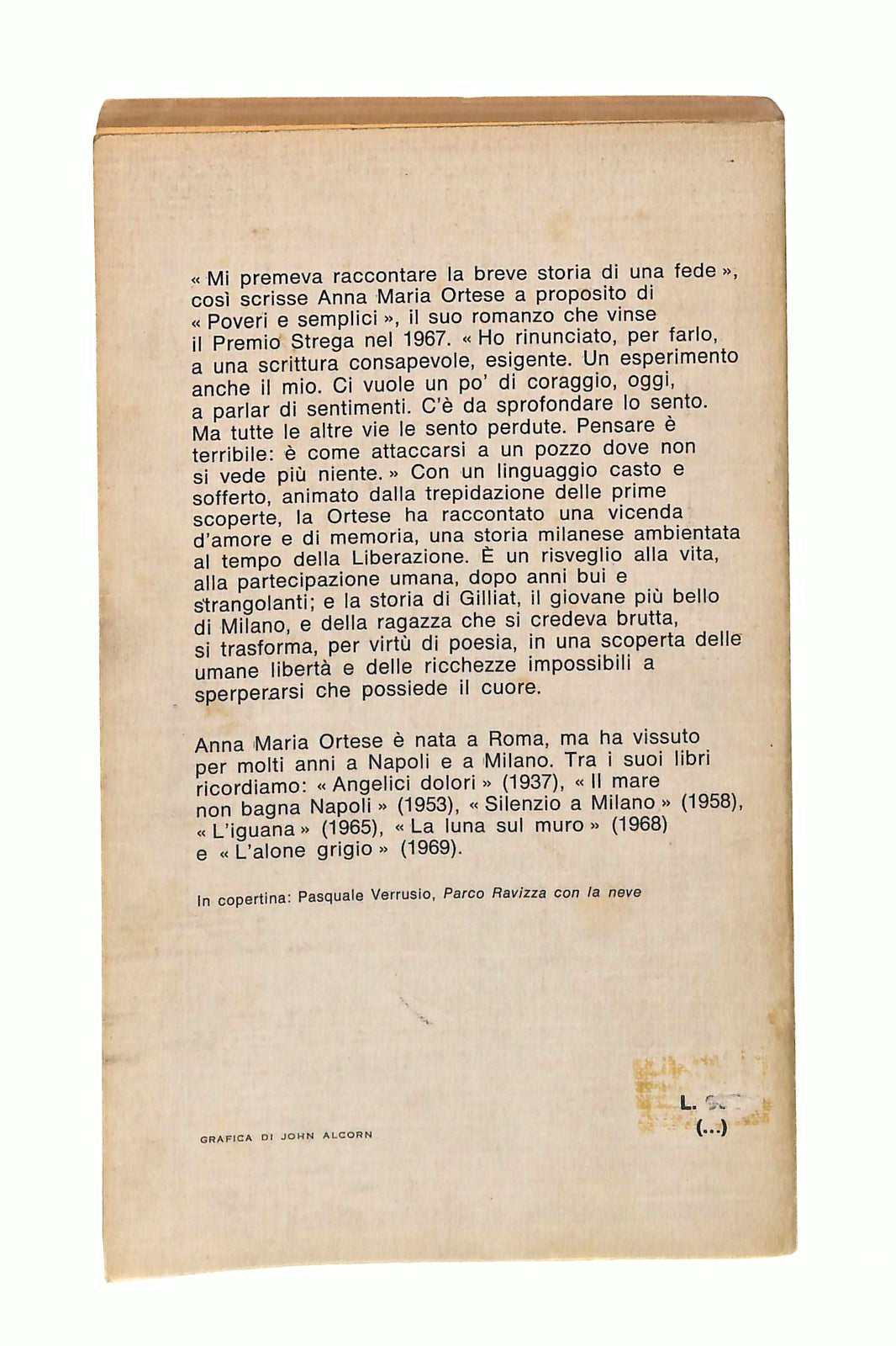 EBOND Poveri e Semplici Anna Maria Ortese Bur Rizzoli 1974 Libro LI048592