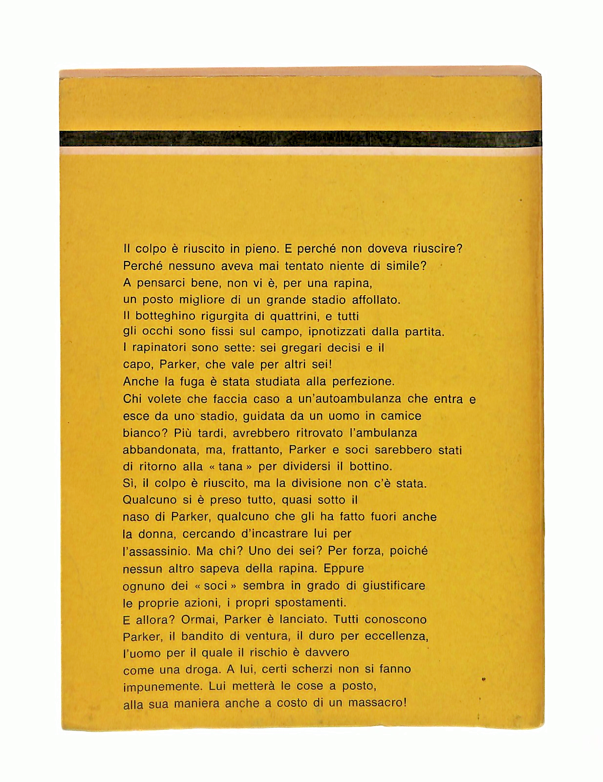 EBOND Parker Il Rischio e La Mia Droga Stark Giallo Mondadori Libro LI048613