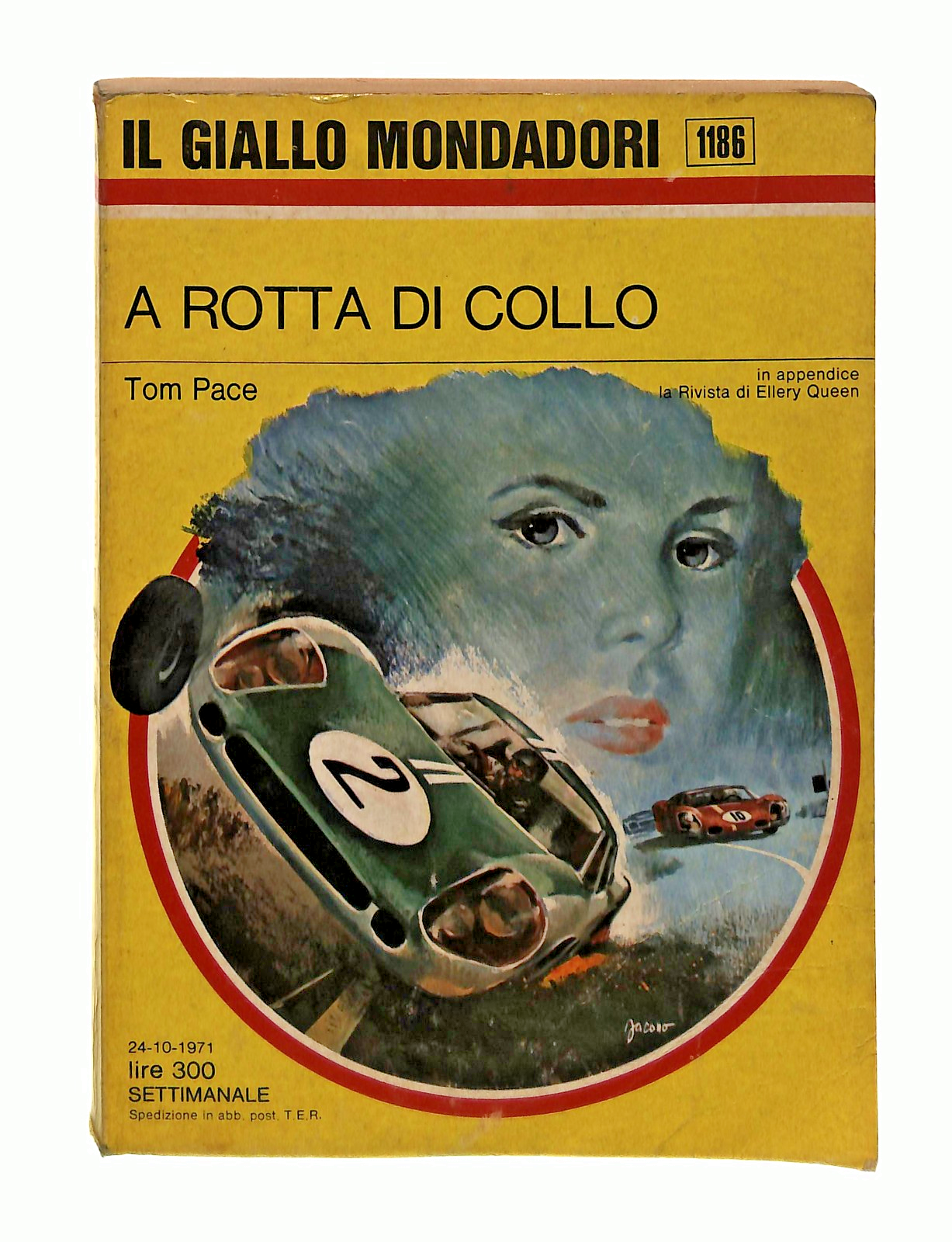 EBOND A Rotta Di Collo Tom Pace Il Giallo Mondadori 1971 Libro LI048629