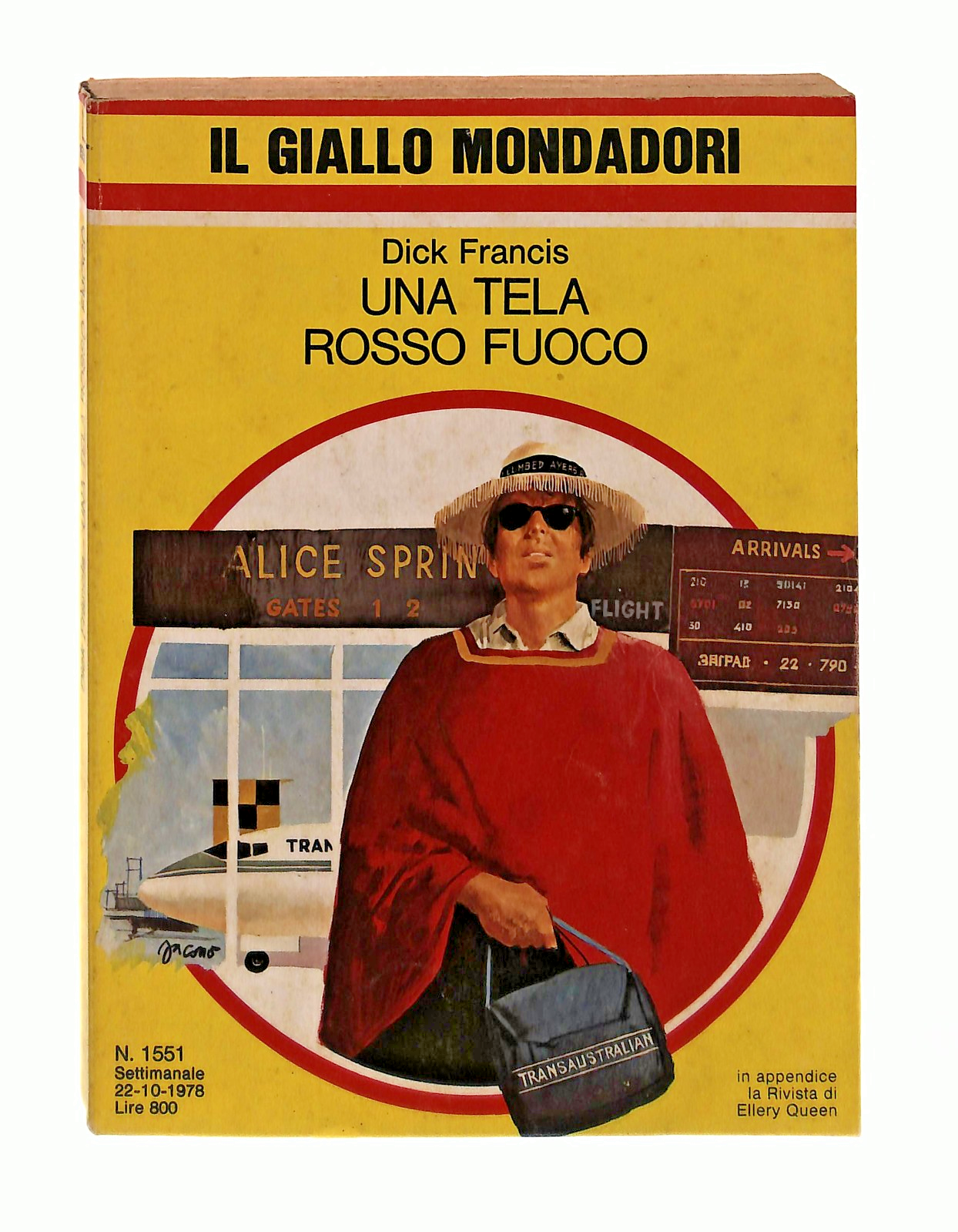 EBOND Una Tela Rosso Fuoco Dick Francis Il Giallo Mondadori 1978 Libro LI048664