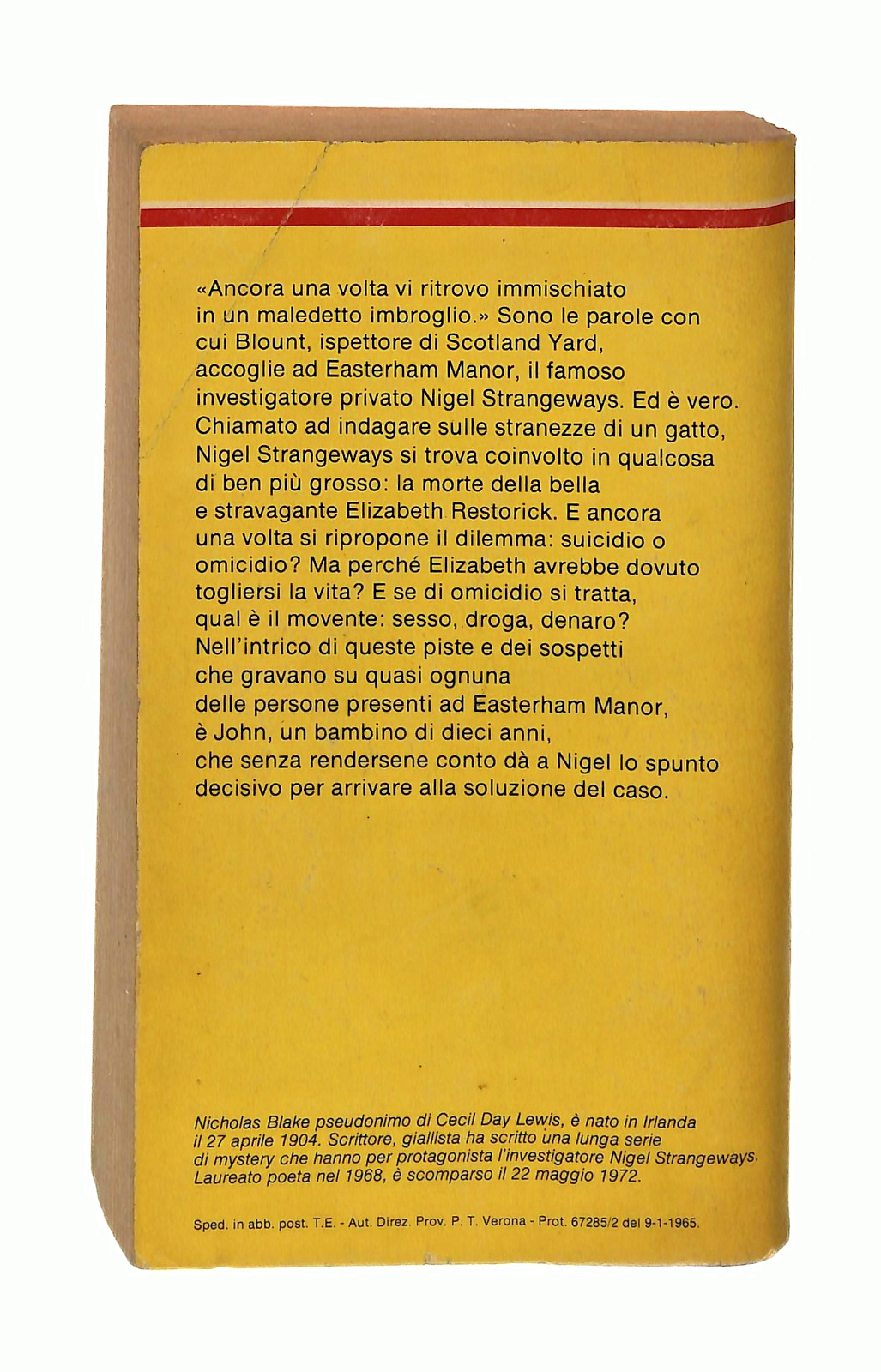 EBOND Nicholas Blake Misteri Sotto La Neve Giallo Mondadori 1984 Libro LI048677