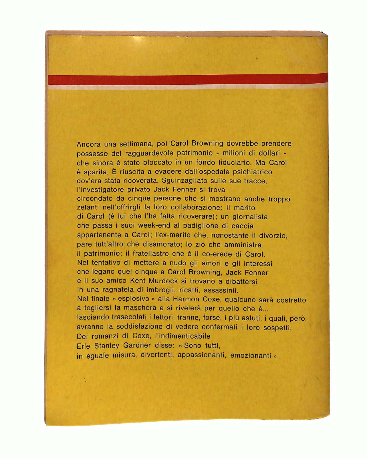 EBOND Fenner Una Pista Tutta d Oro G Harmon Coxe Giallo Mondadori Libro LI048684