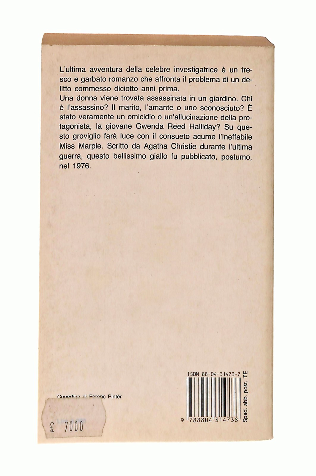 EBOND Addio Miss Marple Agatha Christie Mondadori 1988 Libro LI048698