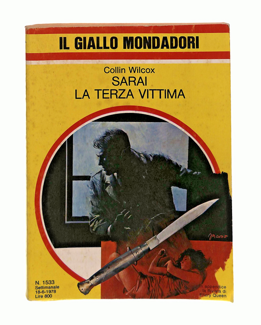 EBOND Sarai La Terza Vittima Collin Wilcox Giallo Mondadori 1978 Libro LI048705