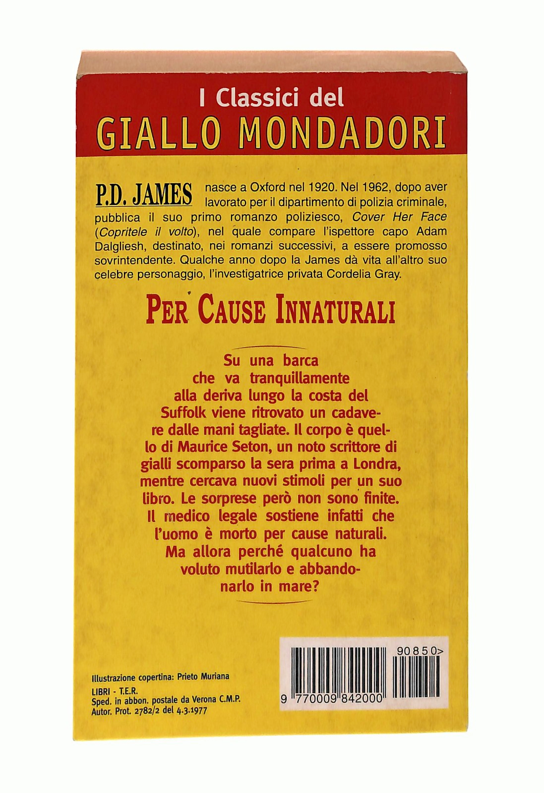 EBOND Per Cause Innaturali P D James Classici Giallo Mondadori Libro LI048707
