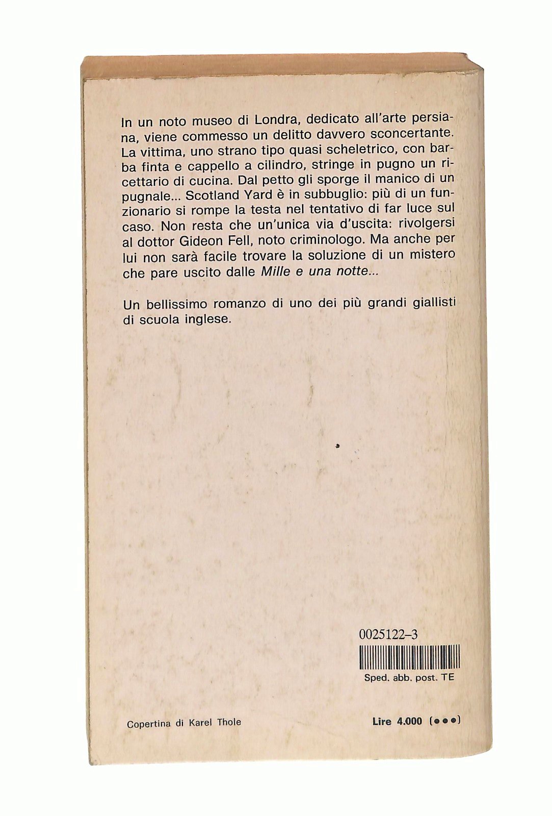 EBOND Delitti Da Mille e Una Notte J D Carr Gialli Mondadori 1984 Libro LI048709