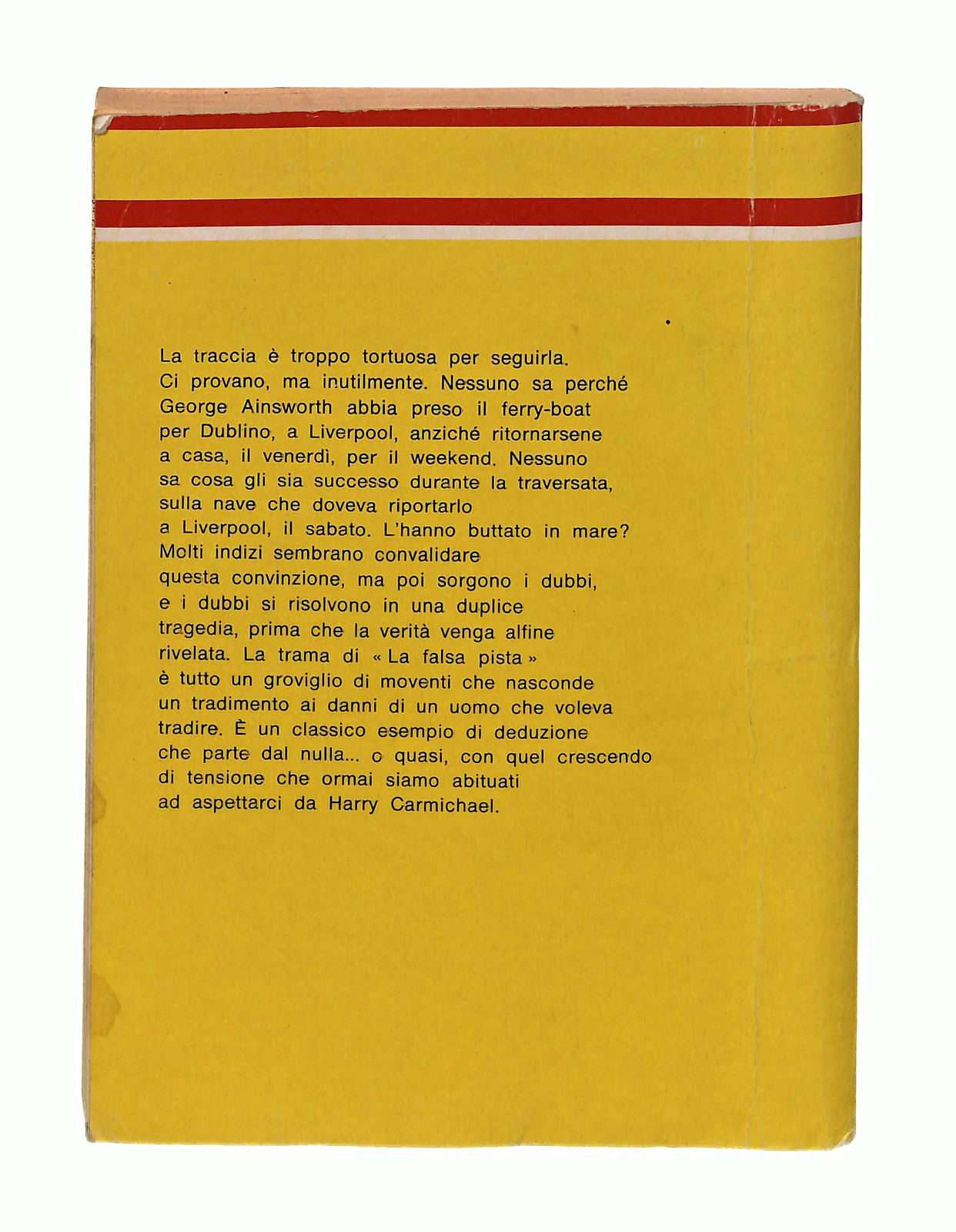 EBOND La Falsa Pista Harry Carmichael Giallo Mondadori 1978 Libro LI048711