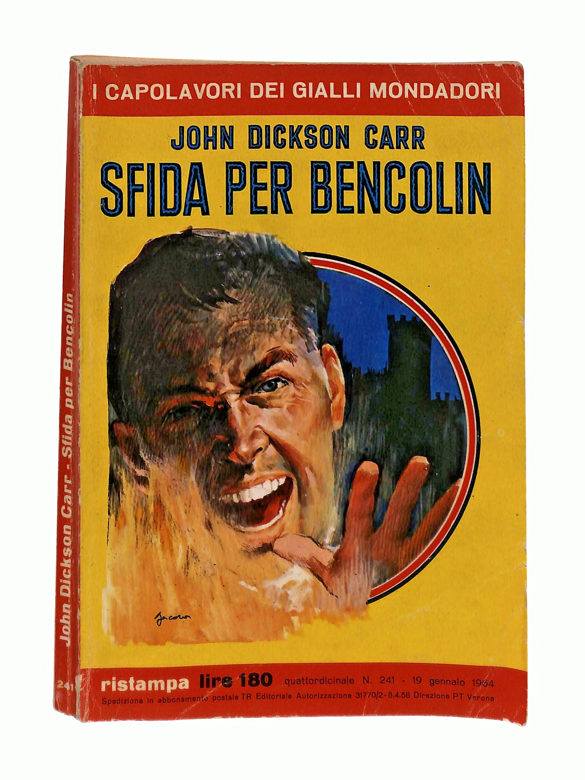 EBOND Sfida Per Bencolin Carr Capolavori Gialli Mondadori 1954 Libro LI048713