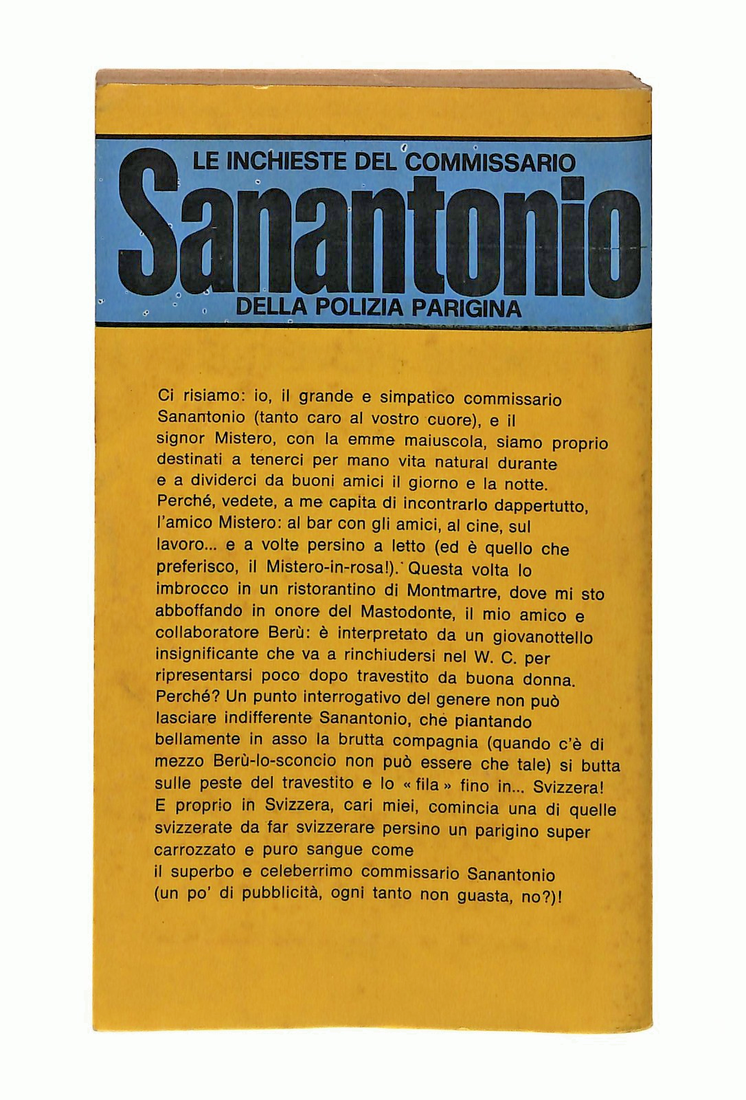 EBOND Obitorio Per Signore Sanantonio Mondadori 1971 Libro LI048740