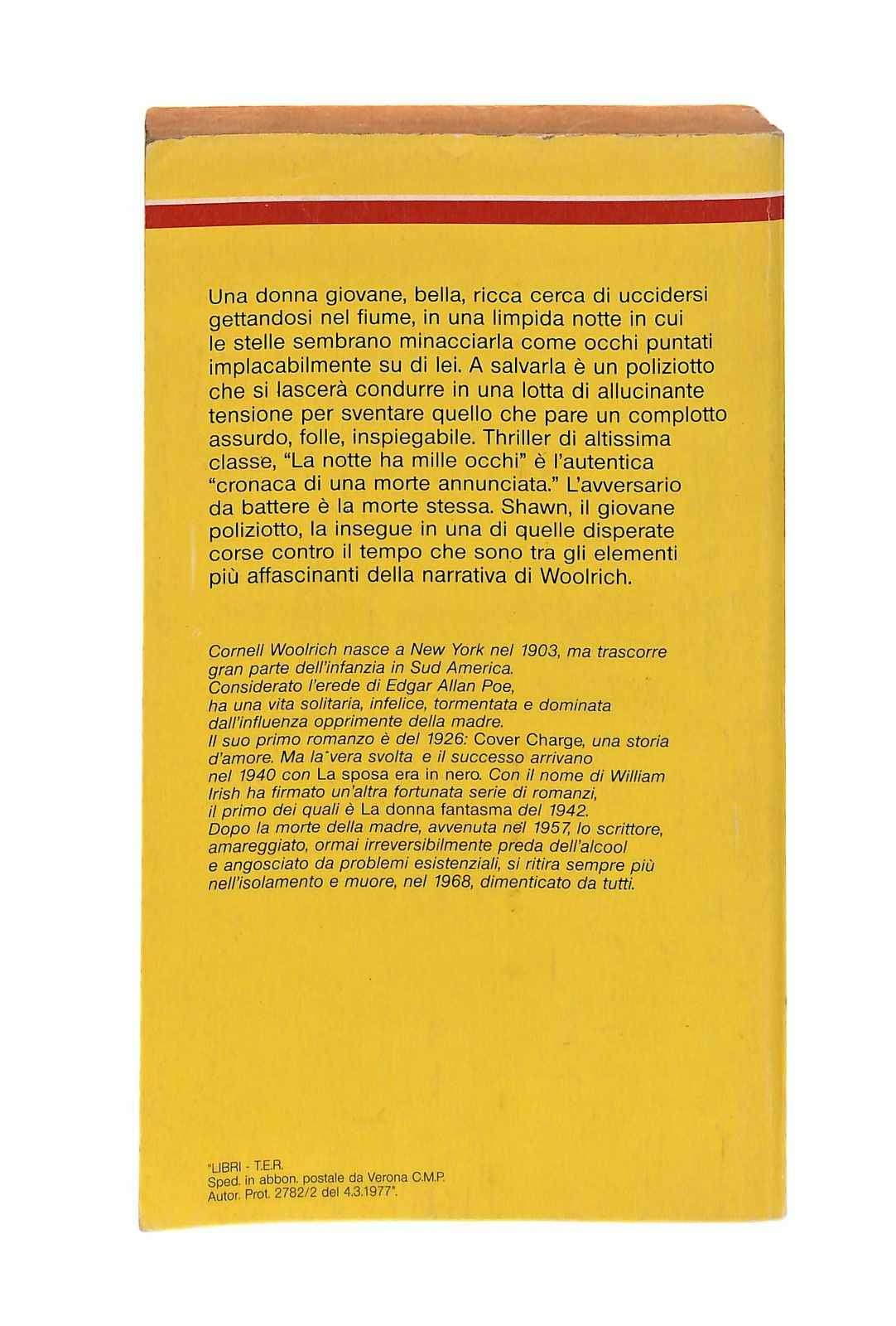 EBOND La Notte Ha Mille Occhi Woolrich Classici Giallo Mondadori Libro LI048764