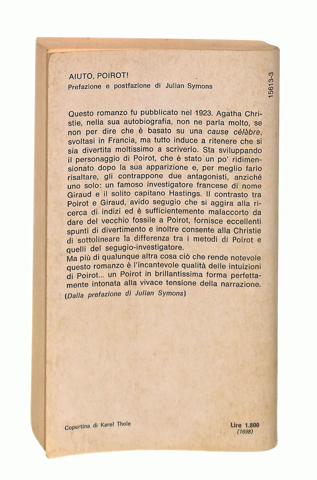 EBOND Aiuto Poirot Agatha Christie Gialli Oscar Mondadori 1978 Libro LI048766