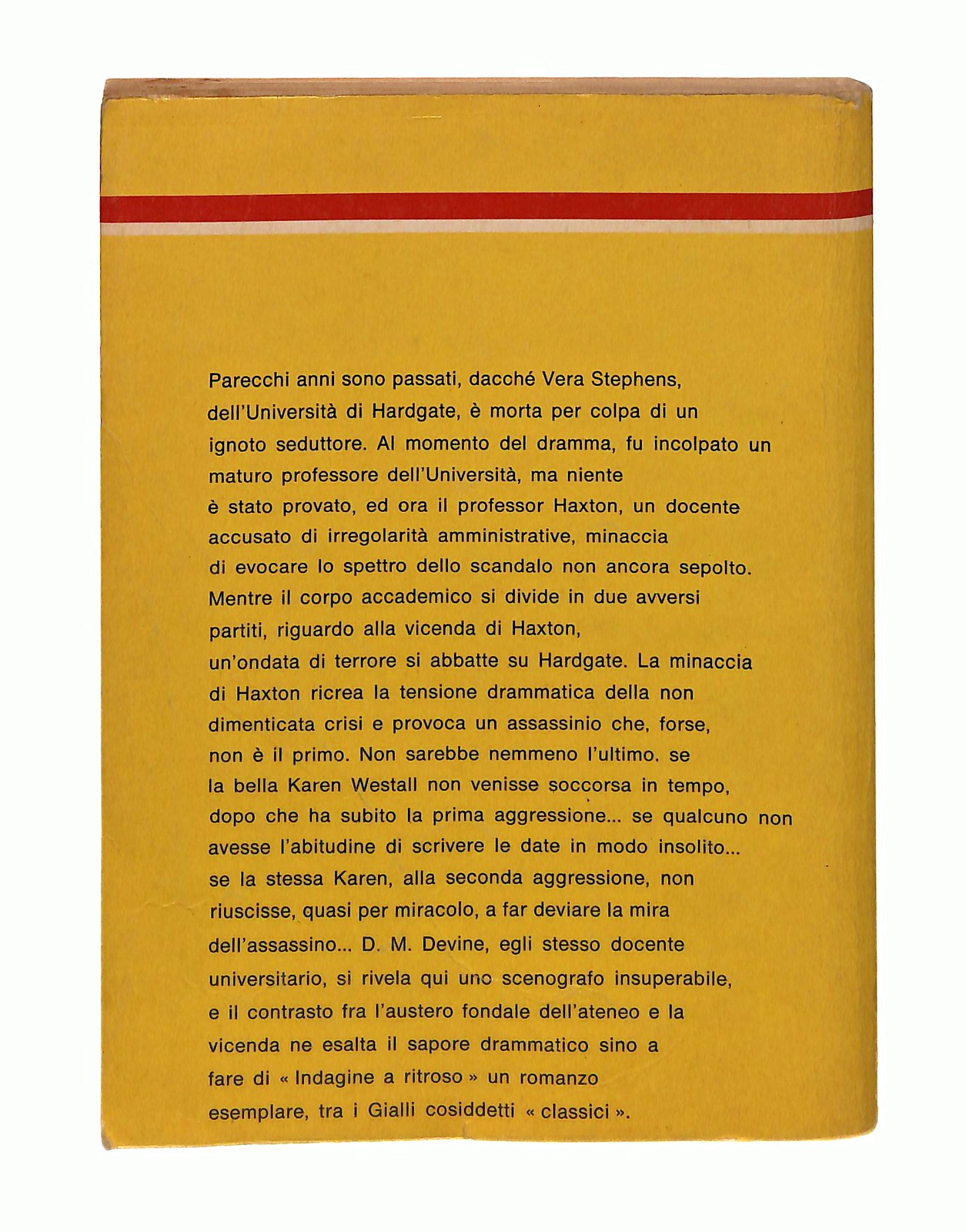 EBOND Indagine a Ritroso D M Devine Il Giallo Mondadori Libro LI048785