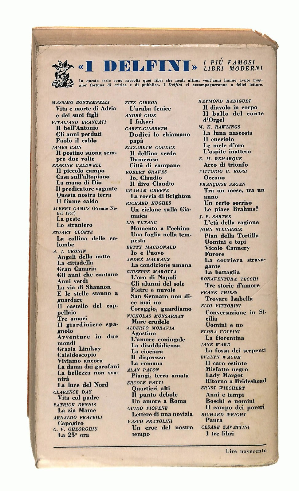EBOND Il Bell Antonio Vitaliano Brancati Bompiani 1962 Libro LI048876