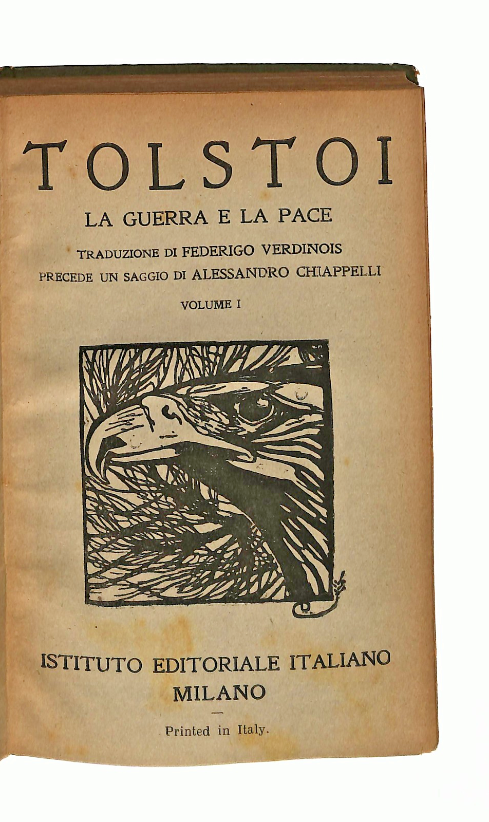 EBOND La Guerra e La Pace Vol I Tolstoi Istituto Edit Italiano Libro LI048878