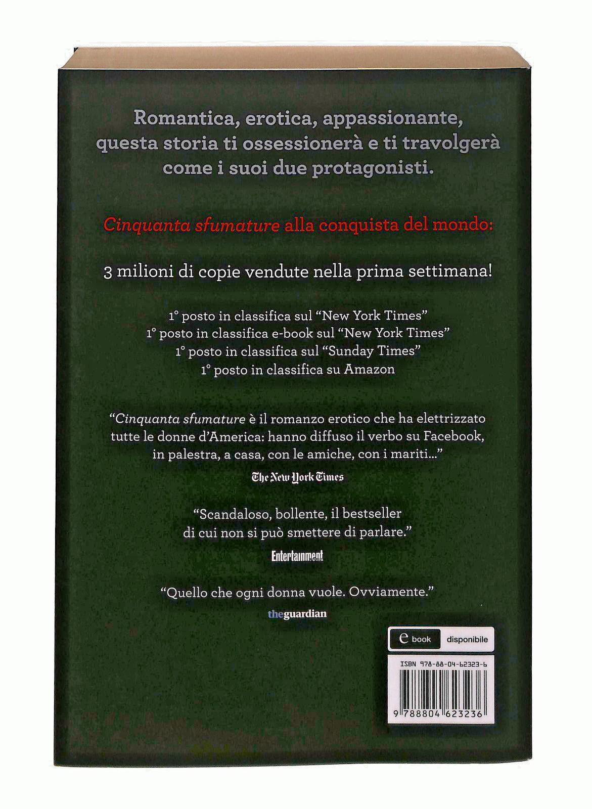EBOND Cinquanta Sfumature Di Grigio E L James Mondadori Libro LI048889