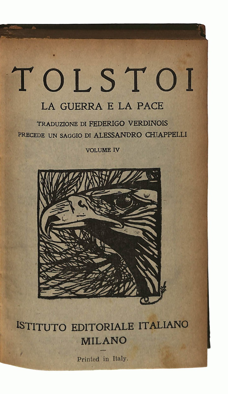 EBOND La Guerra e La Pace Vol Iv Tolstoi Istituto Edit Italiano Libro LI048903