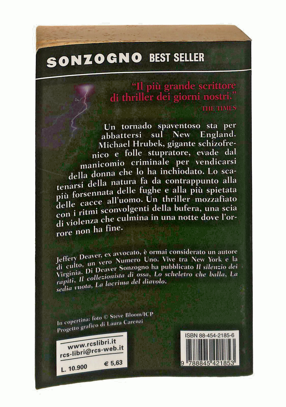 EBOND Pieta Per Gli Insonni Jeffery Deaver Sonzogno 2001 Libro LI048983
