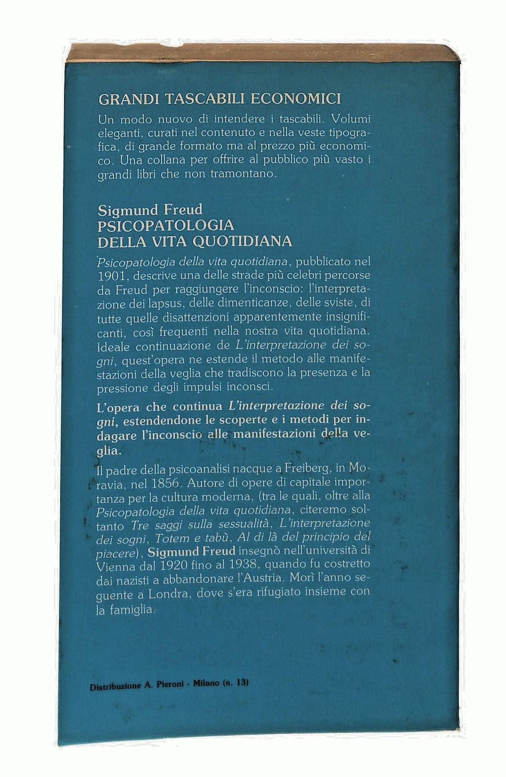 EBOND Psicopatologia Della Vita Quotidiana Freud Newton Libro LI049002