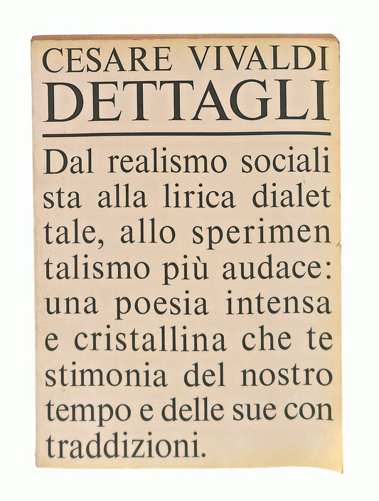EBOND Dettagli Cesare Vivaldi Rizzoli 1964 Libro LI049015